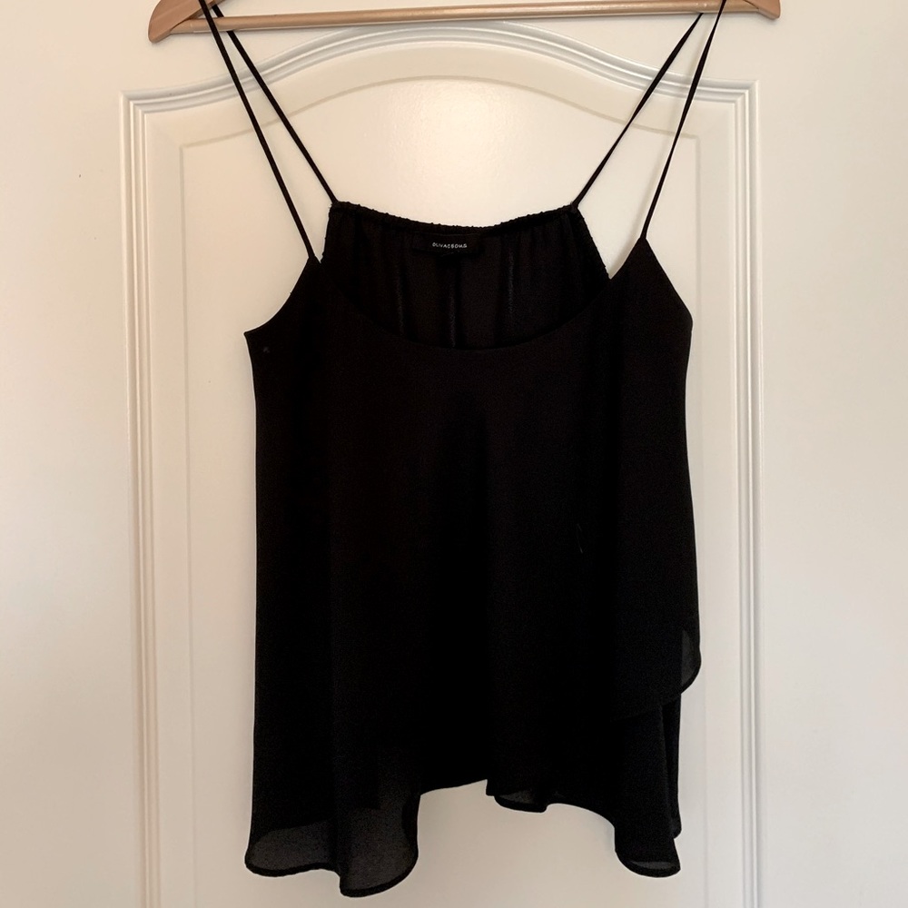 Black spaghetti strap